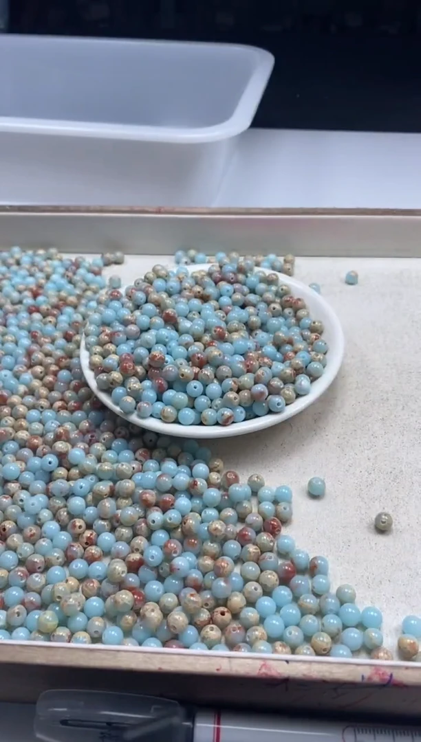 【闪购商品】玛瑙/玉髓颈饰未镶嵌w355寿山石6mm*50颗