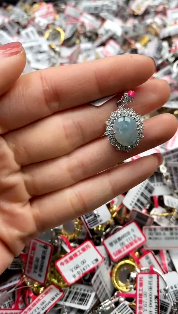 【闪购商品】翡翠戒指银S925镶嵌3333333    1