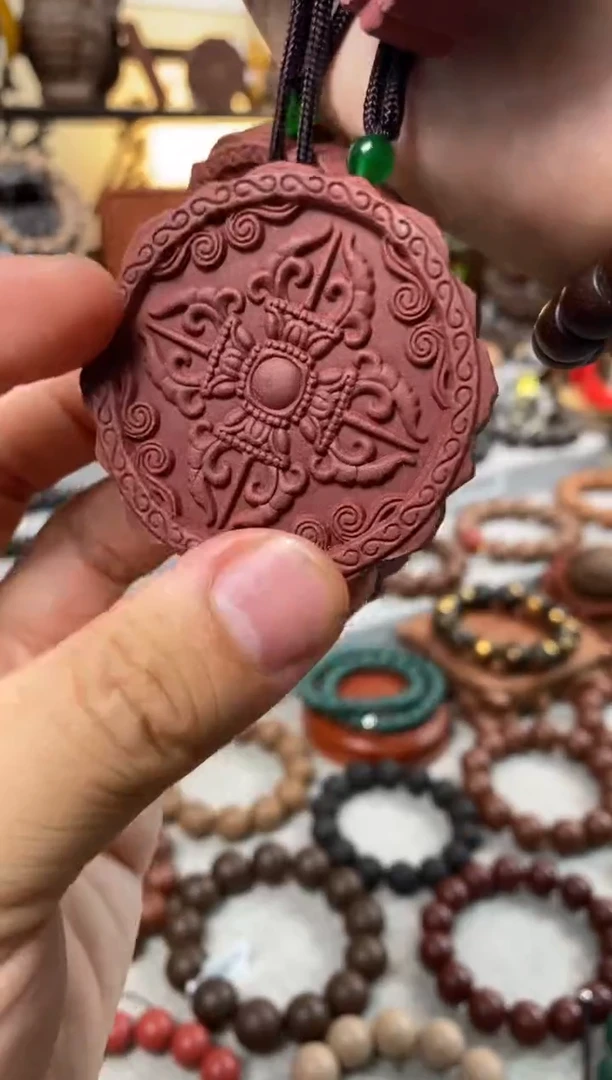 泥塑瑕疵驻颜芳华香方合香牌-八宝