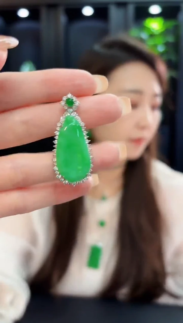 颈饰未镶嵌翡翠 缅料A货/支持复检/一件