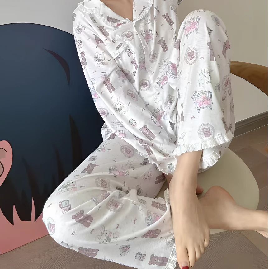 【熙妍精选】小熊家Missjuju长袖长裤合集*可外穿卡通休闲家家居服