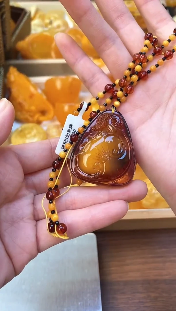 裸石琥珀未镶嵌天然琥珀蜜蜡