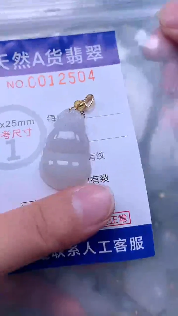 翡翠未镶嵌吊坠(不含链)1