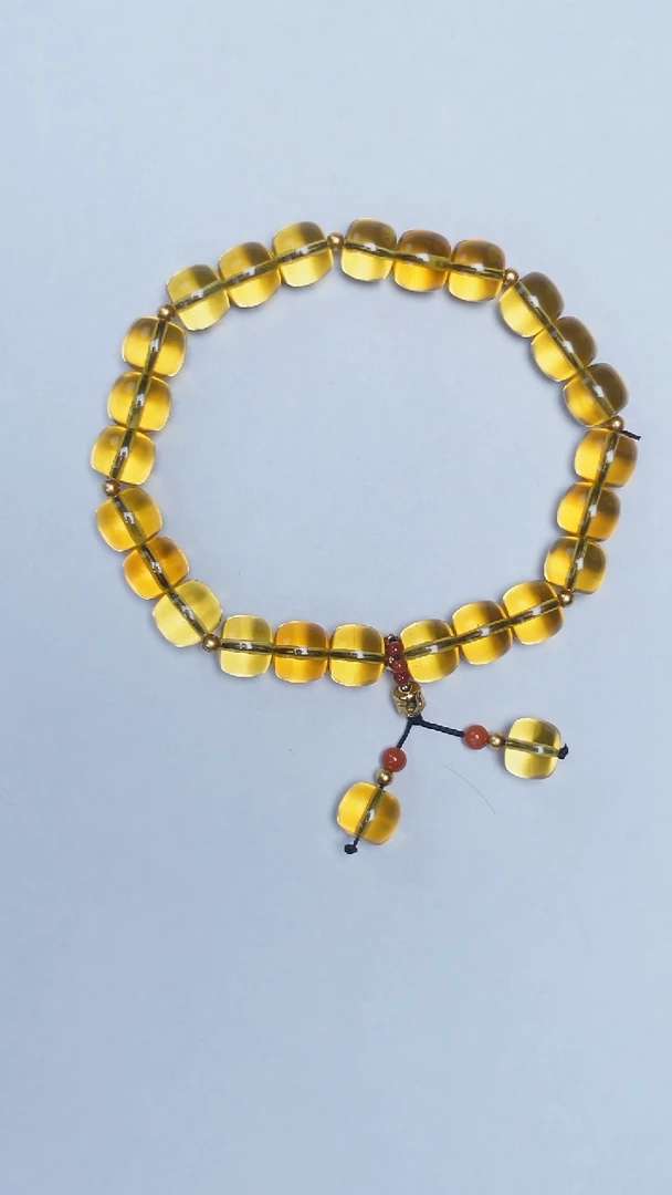 未镶嵌蓝珀手链蓝珀老型手串