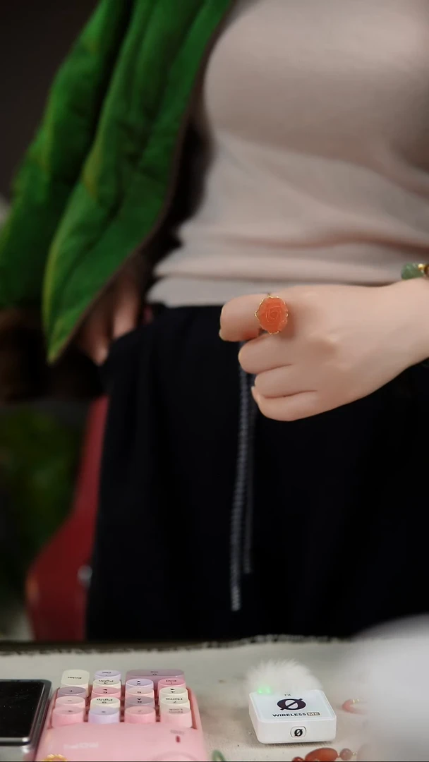 银S925镶嵌南红玛瑙戒指南红花戒指