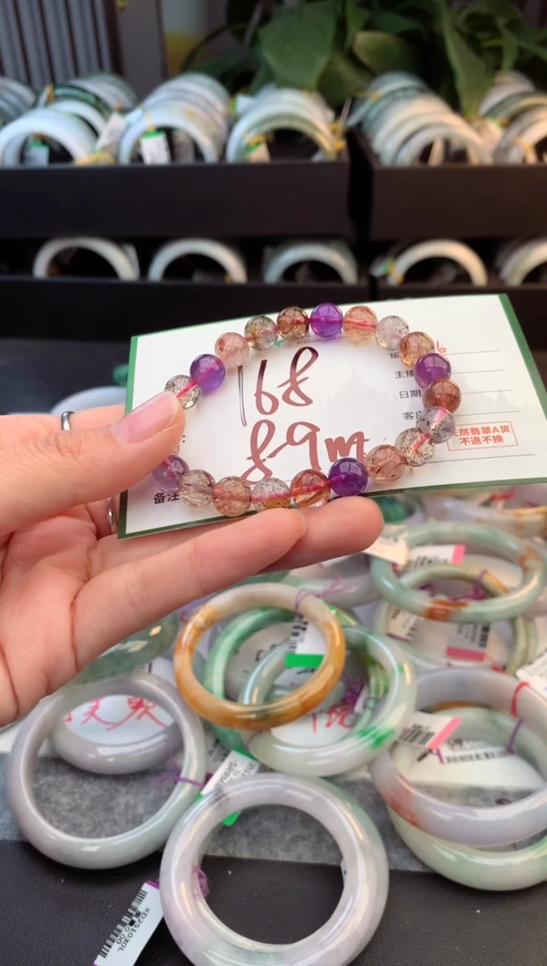 未镶嵌手串黄晶水晶+多样性拍1发1