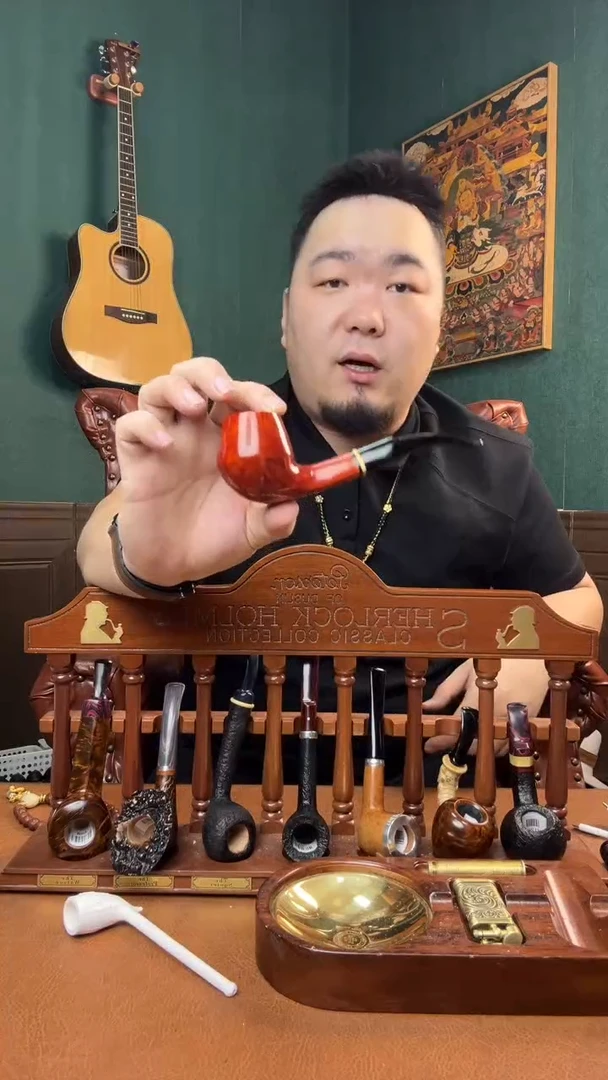 石楠木木雕款意大利进口石楠木烟斗