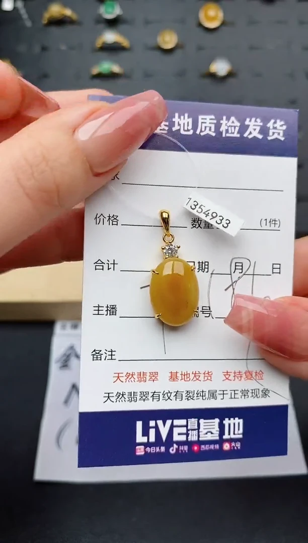 翡翠银S925镶嵌颈饰..............