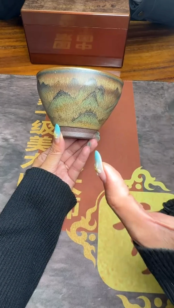 茶盏黄宝庆代表作千里江山64