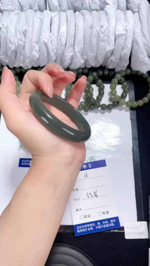 未镶嵌东陵石东陵玉038 深湖水绿 55-56