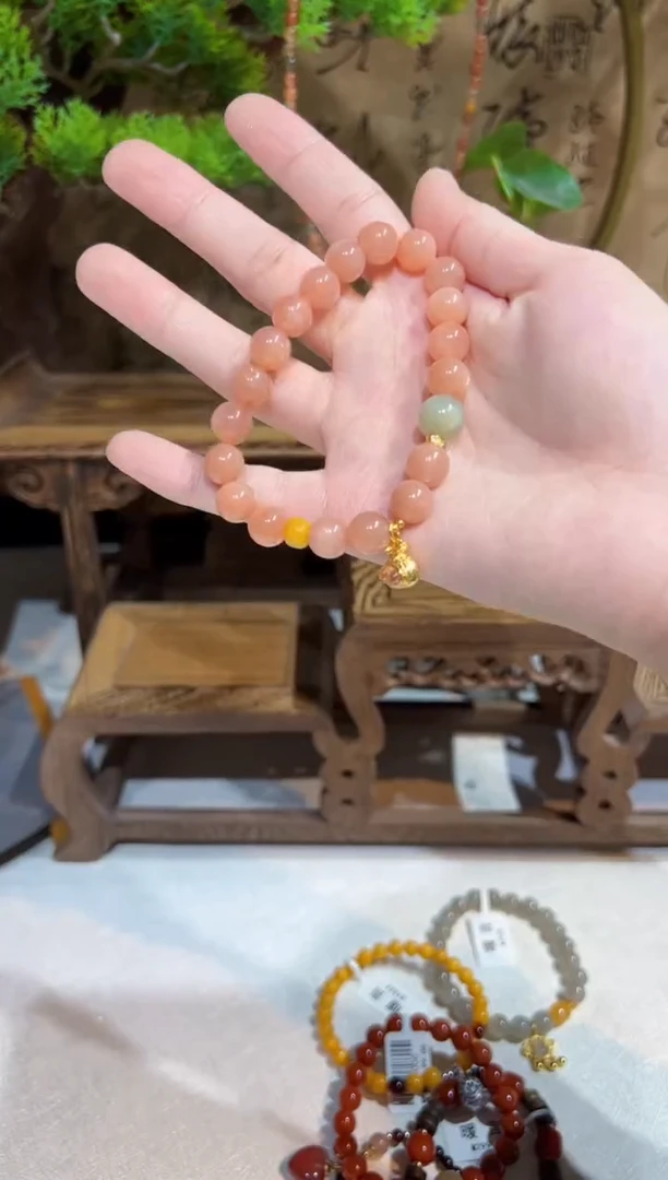 未镶嵌手链长石手饰@@