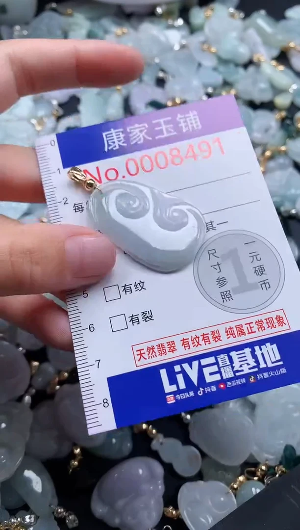翡翠未镶嵌吊坠(不含链)8491