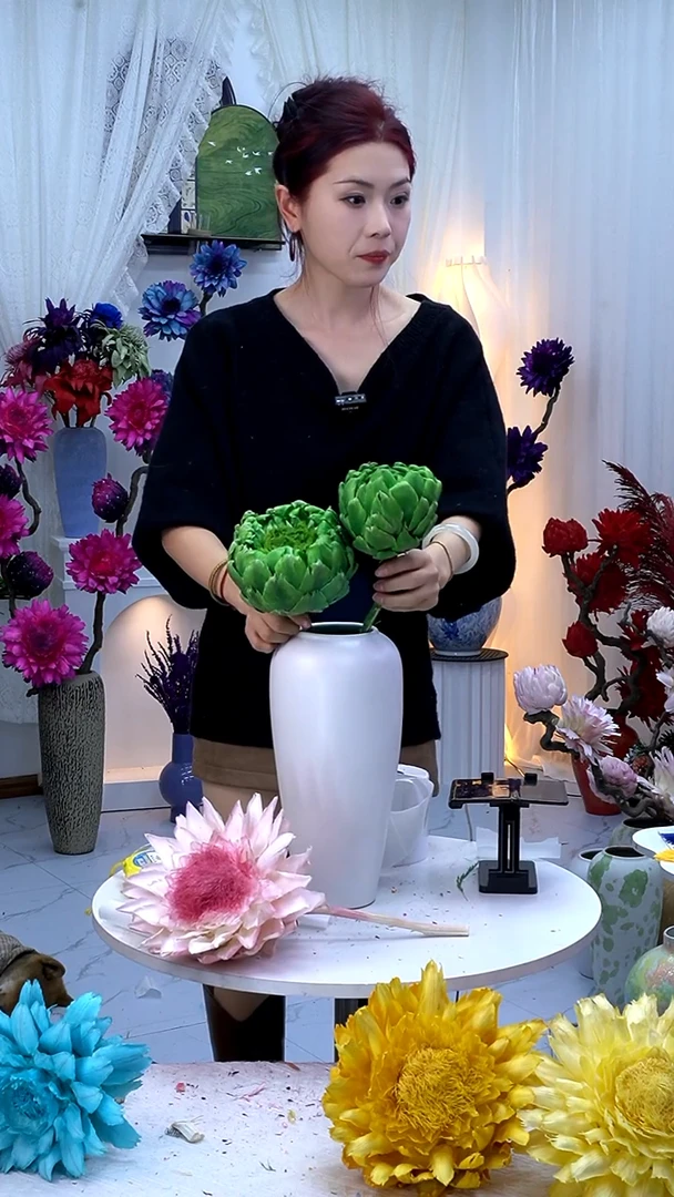 永生洋蓟翠绿2头【叶片有伤】9934