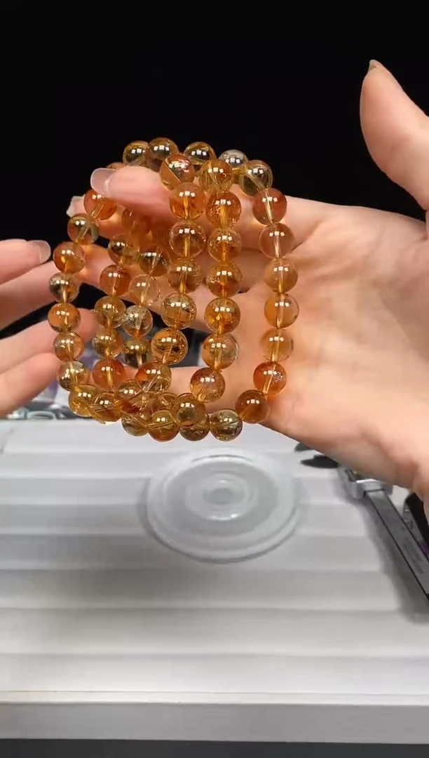 水晶手链未镶嵌多样性发其一；黄塔晶163