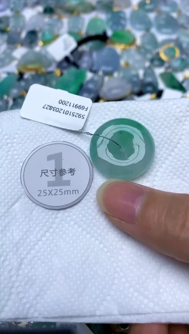 颈饰未镶嵌翡翠天然A货翡翠