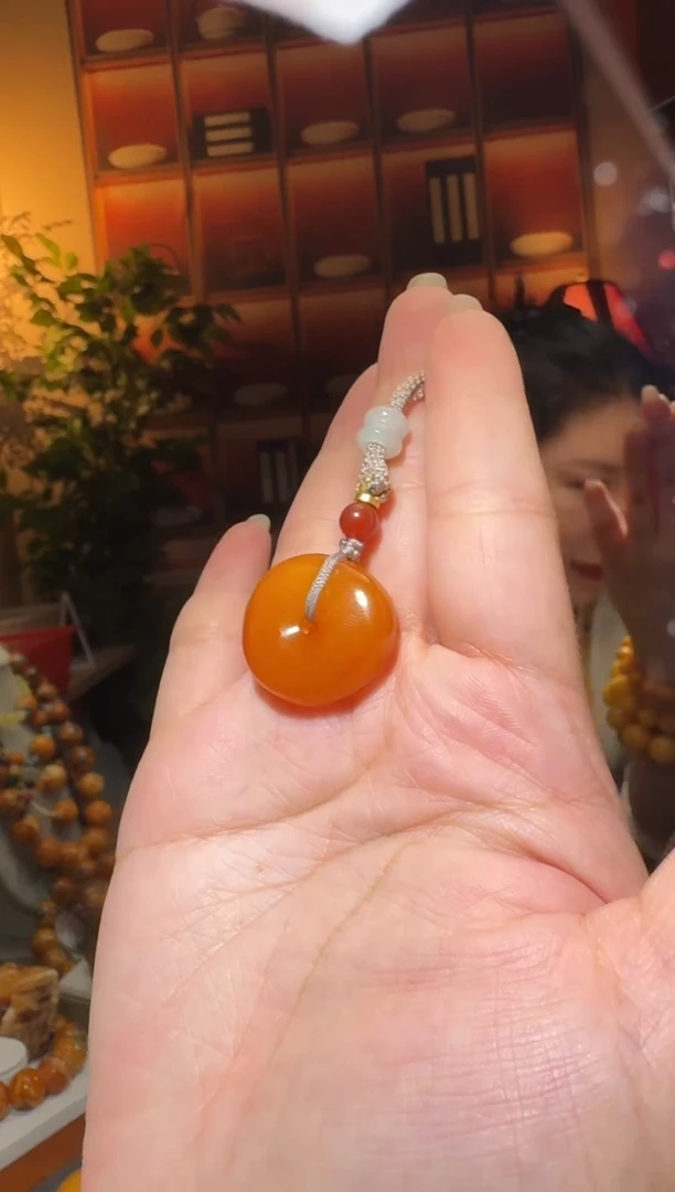 蜜蜡颈饰未镶嵌896天然蜜蜡珠宝奇石全都保真