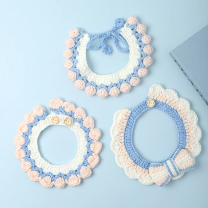 宠物围脖针织项圈猫咪狗狗配饰