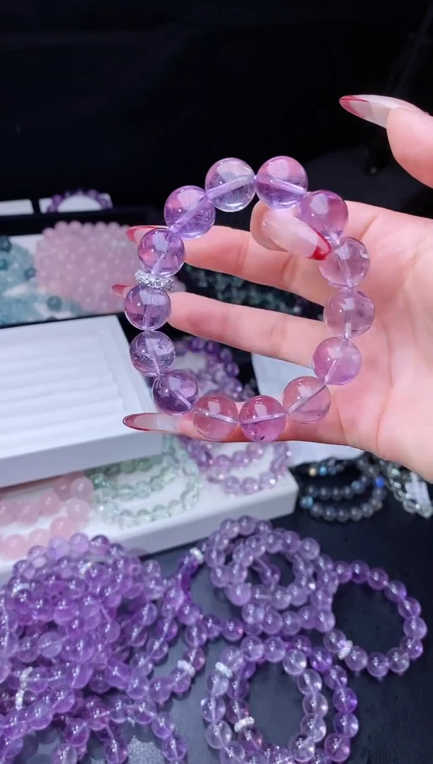 【闪购商品】水晶手链合金215.2玻利维亚紫水晶 多样性发其一