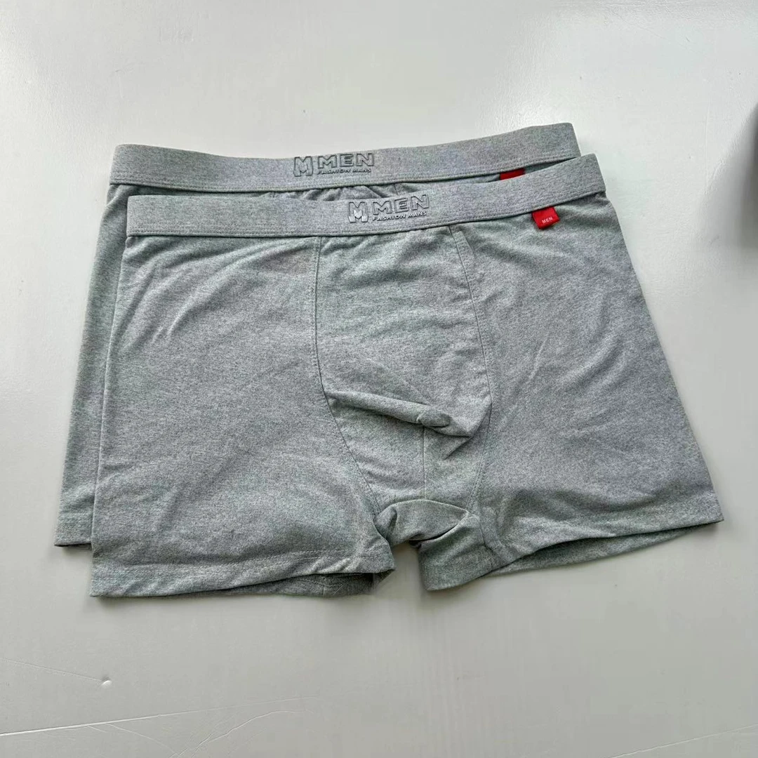 德绒加厚平角内裤男士大码弹力时尚中腰舒适纯色个性透气