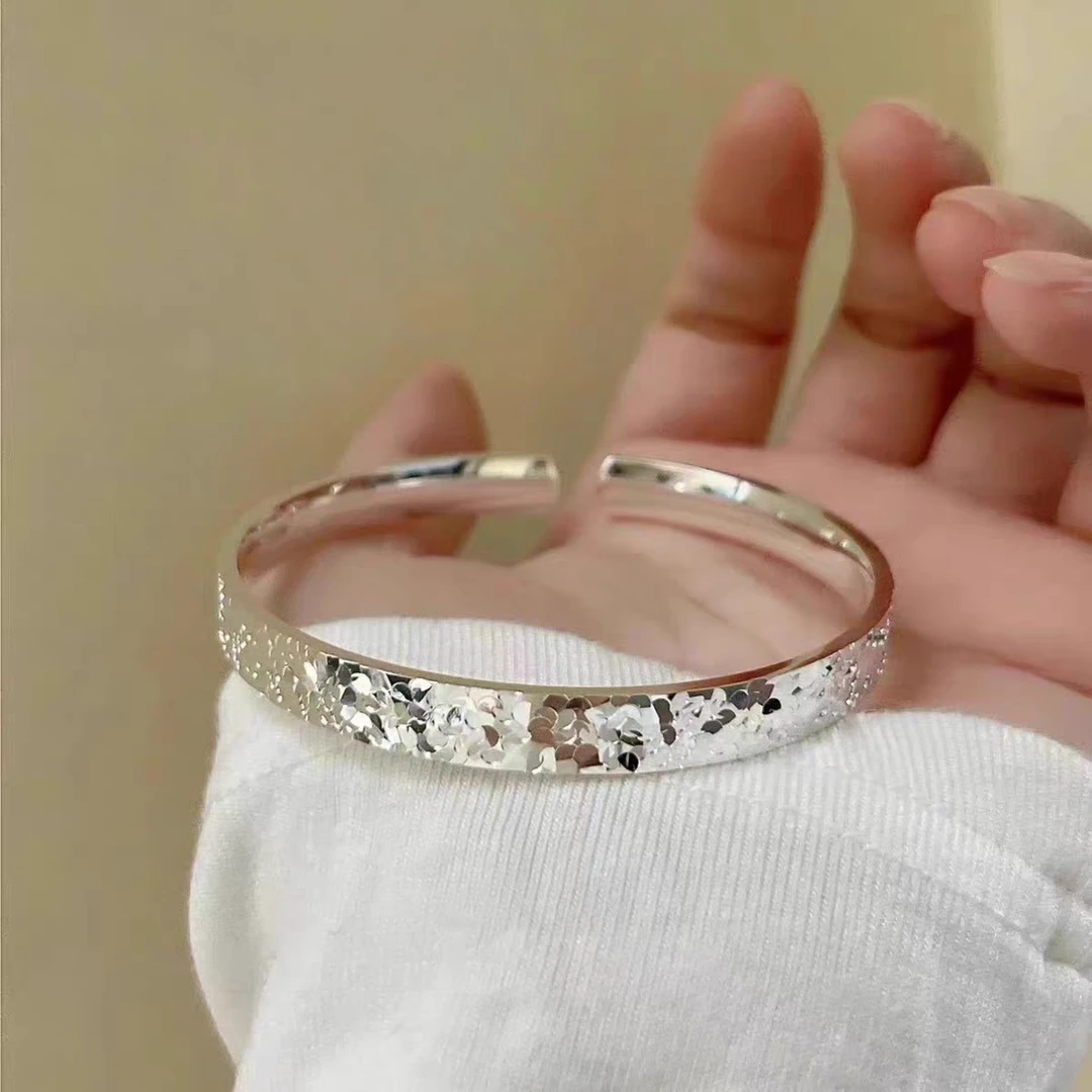 碎冰冰开口 999.9 女手镯B25