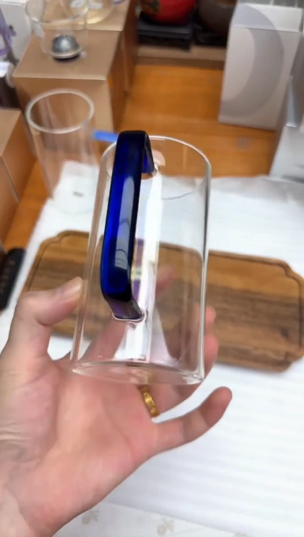 风谜金标绿茶杯宝蓝色