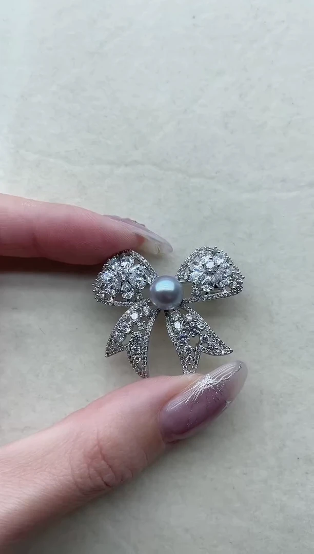 【闪购商品】海水珍珠胸针未镶嵌27