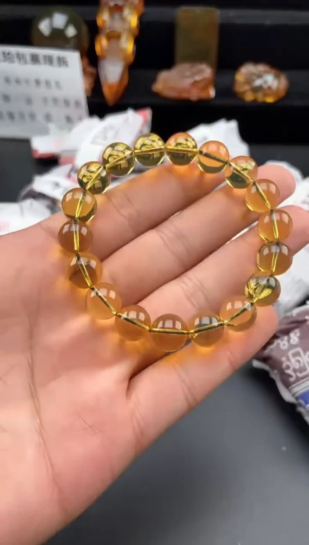 【闪购商品】琥珀手链未镶嵌蓝珀净水手串