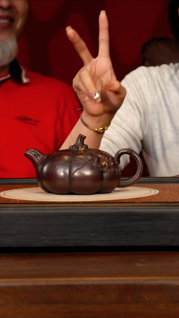 茶壶紫砂宜兴紫砂CYL 紫御砂  南瓜7