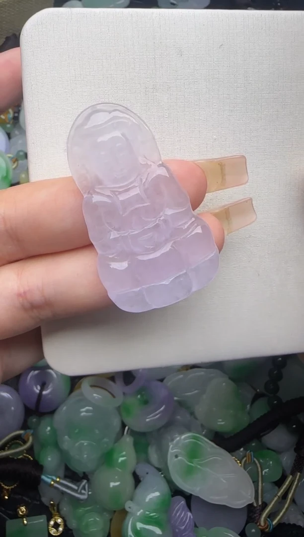 翡翠未镶嵌颈饰天然缅甸翡翠吊坠