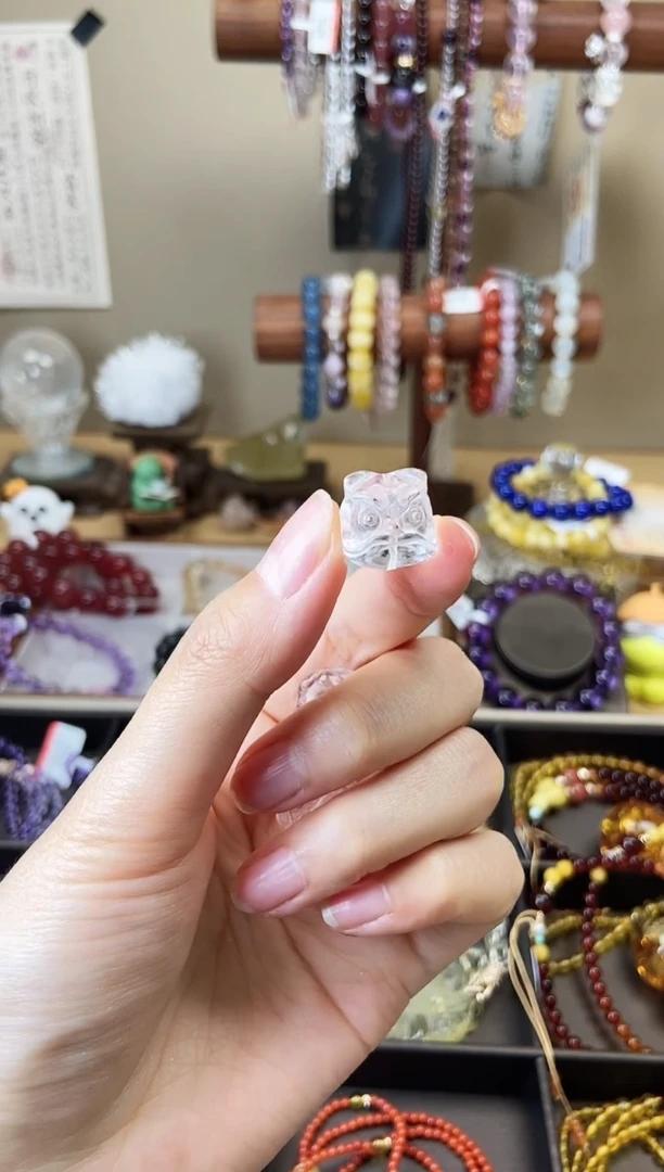 水晶手链未镶嵌白水晶醒狮