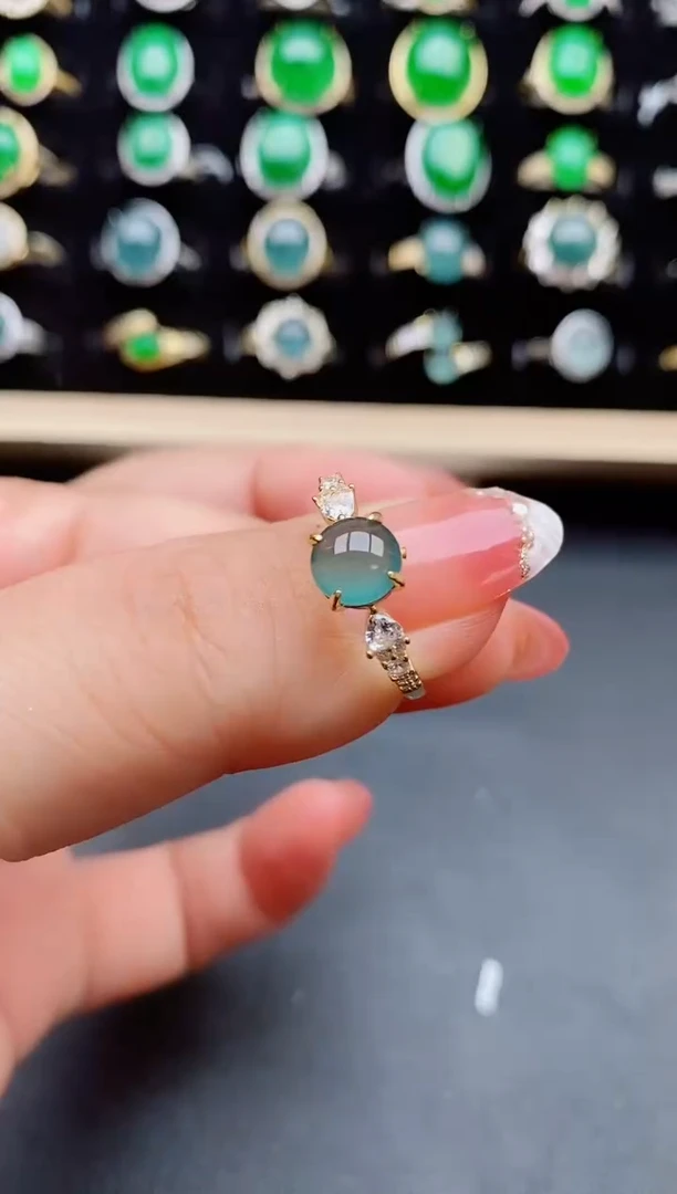 【闪购商品】翡翠戒指银S925镶嵌2121212