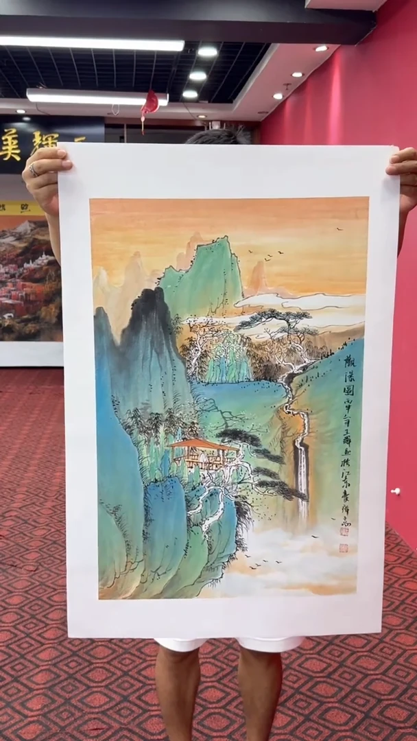国画国画绘画山水花鸟