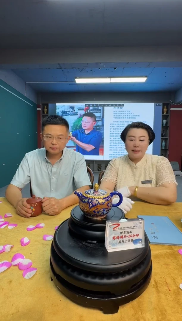 茶壶紫砂沈孝俊老师《珐琅龙纹紫砂壶4》带收藏证书