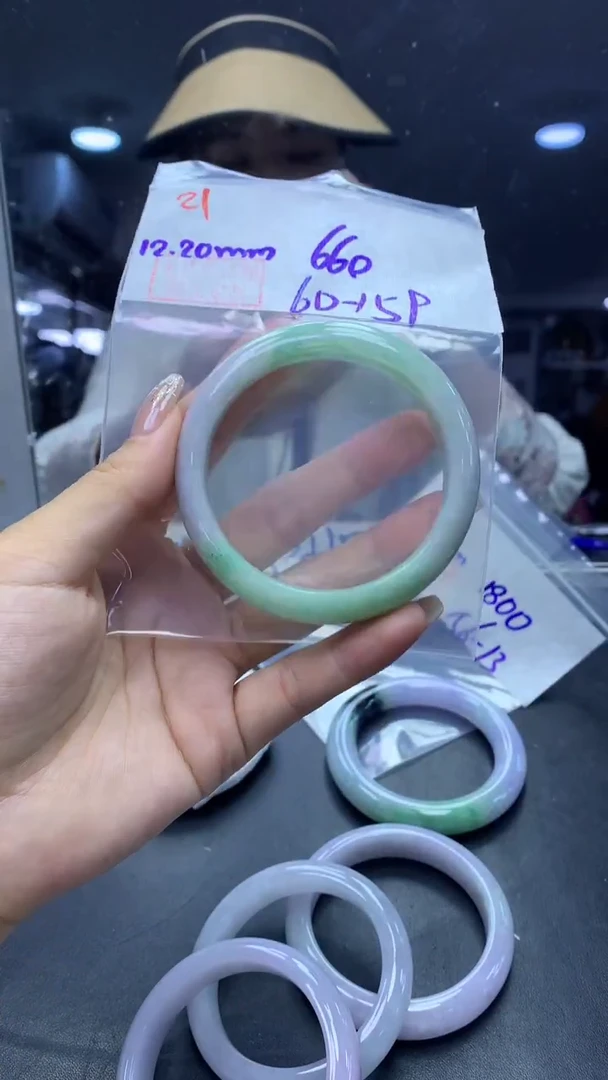 未镶嵌定制翡翠21手镯60+660元+拍一发一