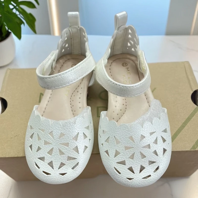 童鞋夏季宝宝公主鞋镂空包头女童凉鞋软底防滑罗马鞋鞋子J1-3-090