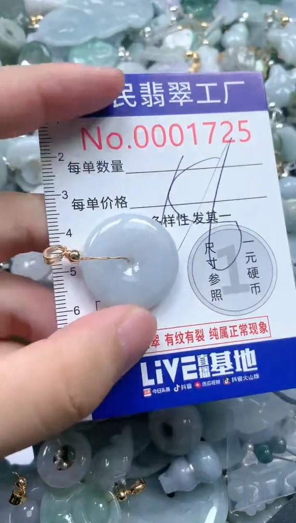 翡翠未镶嵌吊坠(不含链)1725