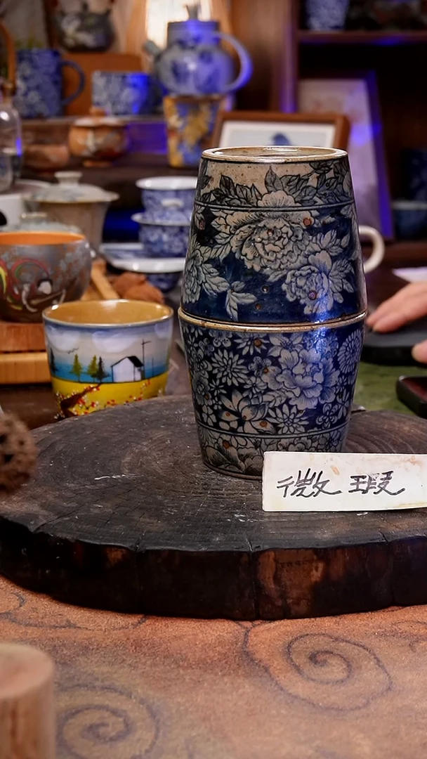 杯子元**满牡丹+万花手工手绘手工手绘