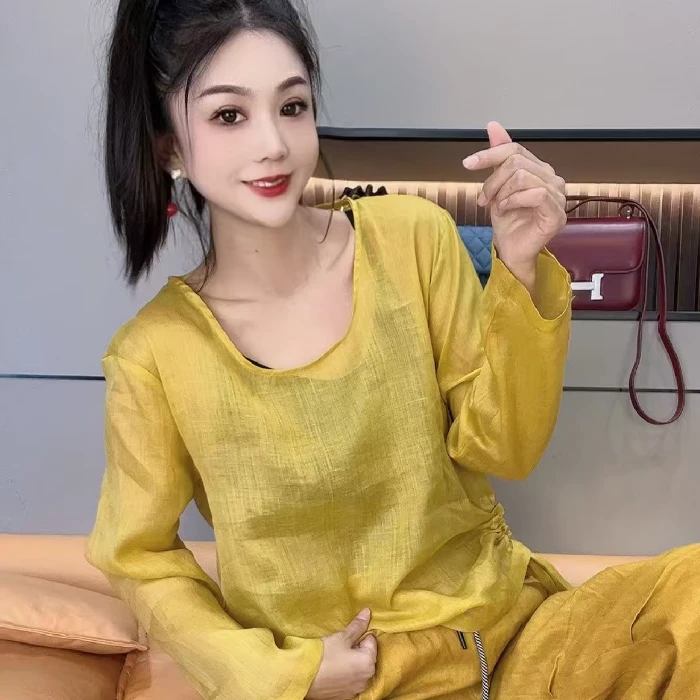 987#洋气美背款小衫（衣长64cm左右）