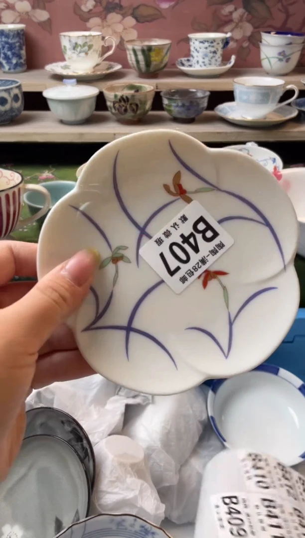 瓷片小*蹬瓷器瓷器瓷器B407