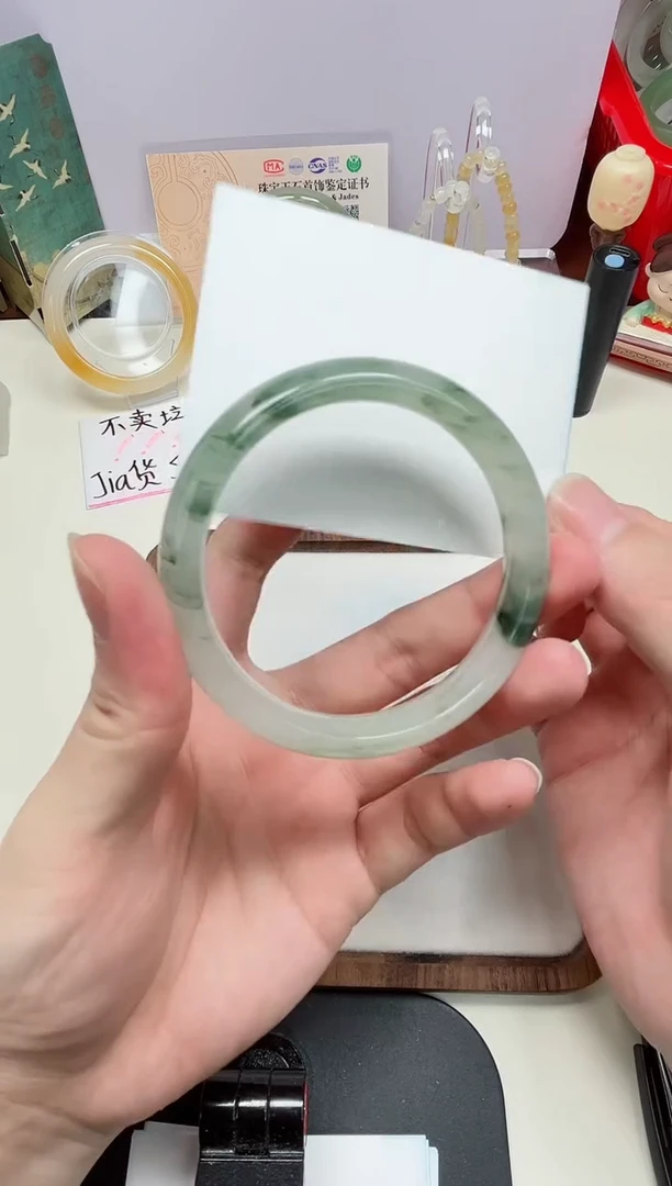 石英质玉手镯未镶嵌51#-圈口60.6