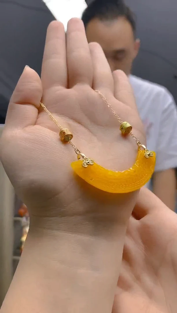 【闪购商品】翡翠耳饰合金0115翡翠锁骨链