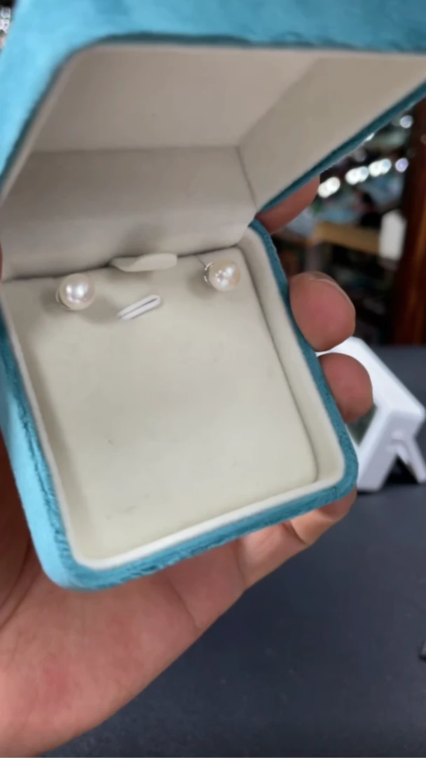 银S925镶嵌淡水珍珠耳饰-13448-E35-多样性发其一