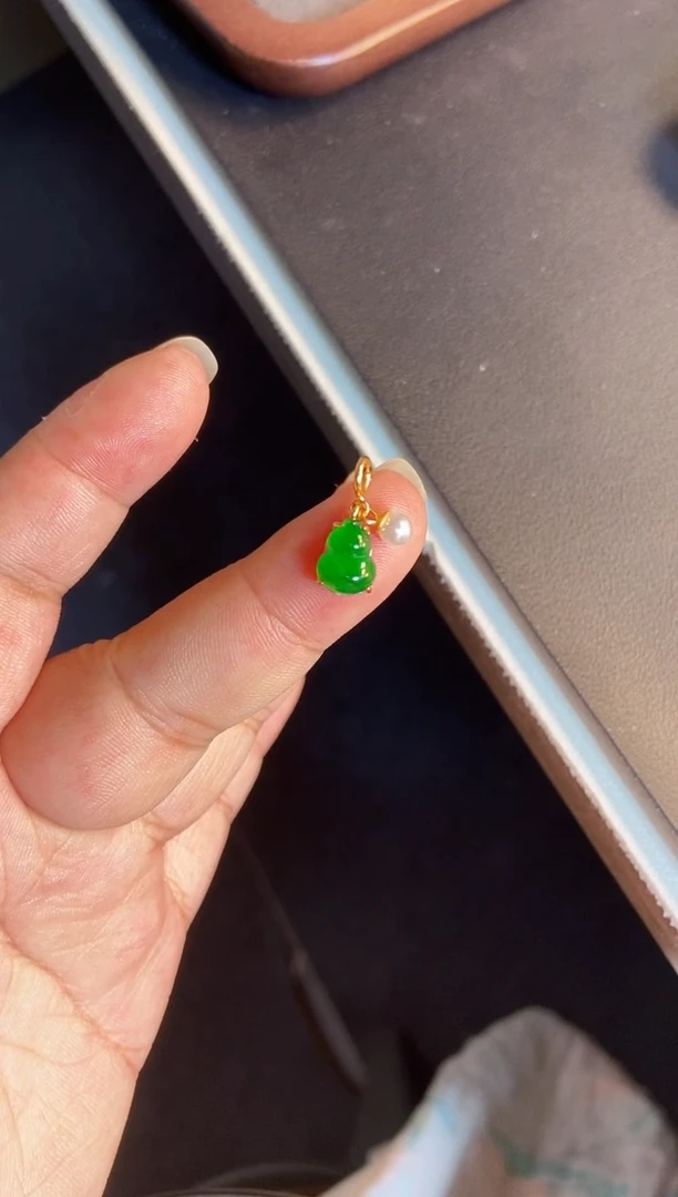 吊坠(不含链)银S925镶嵌翡翠1