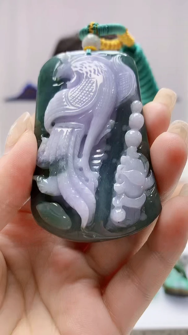 定制翡翠未镶嵌4688ms-毛货102花鸟