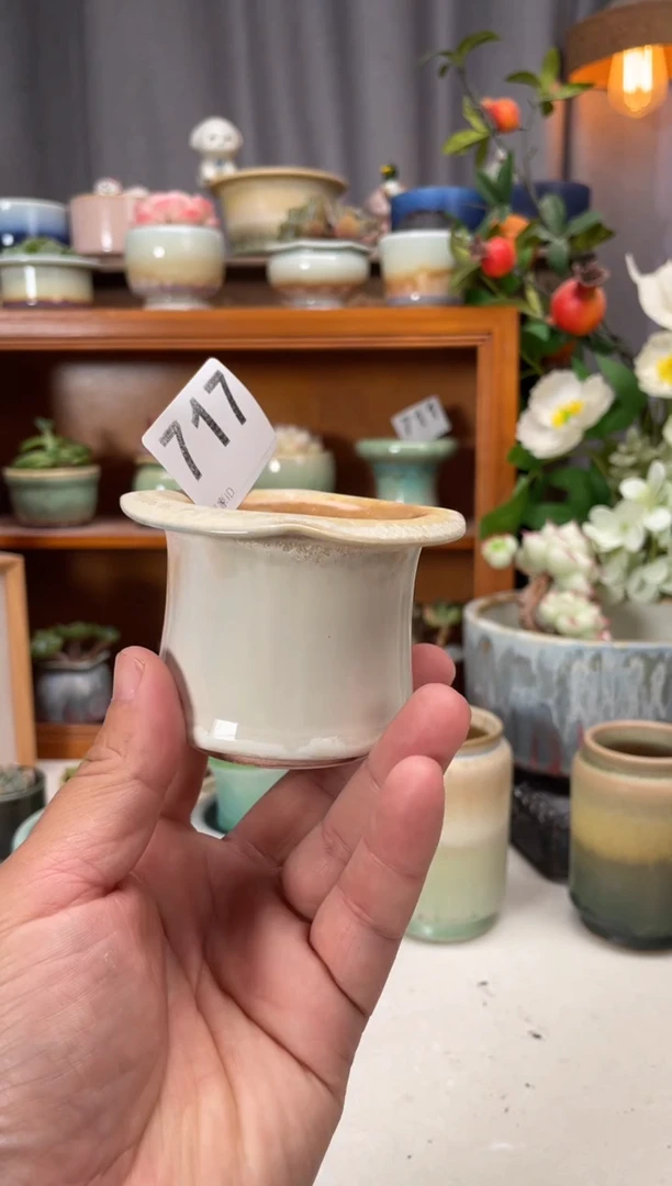 瓷片717知木小芳花盆