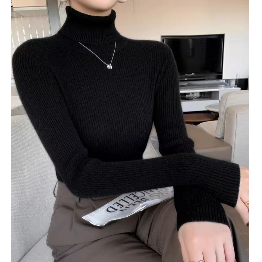 女士高领百搭针织衫（俞）