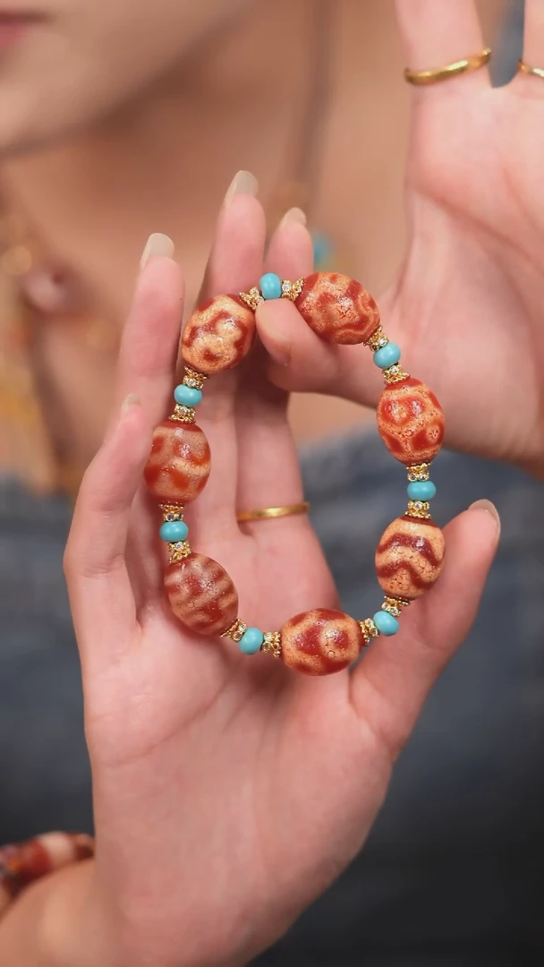 未镶嵌颈饰玛瑙/玉髓（覆膜）传世珠宝