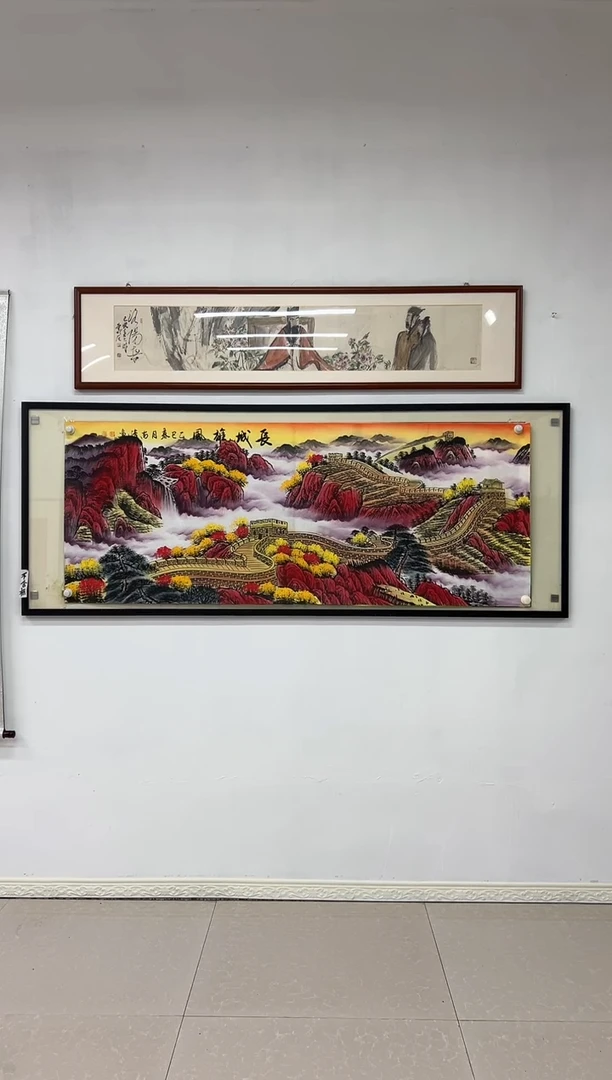 国画《长城雄风》画芯未装裱180乘70
