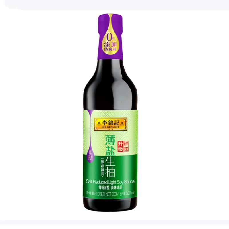 李锦记薄盐生抽(酿造酱油)500毫升/瓶