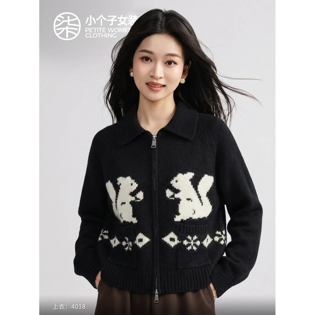 【柒量一裁】4018小个子不易起球羊毛毛衣女秋冬小个子【预售15天】